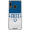 NFL Indianapolis Colts White Striped Galaxy A30 Clear Case
