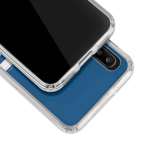 NFL Indianapolis Colts White Striped Galaxy A30 Clear Case