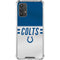 NFL Indianapolis Colts White Striped Galaxy A32 5G Clear Case