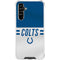 NFL Indianapolis Colts White Striped Galaxy A54 5G Clear Case