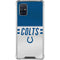 NFL Indianapolis Colts White Striped Galaxy A71 5G Clear Case