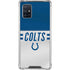 NFL Indianapolis Colts White Striped Galaxy A71 5G Clear Case