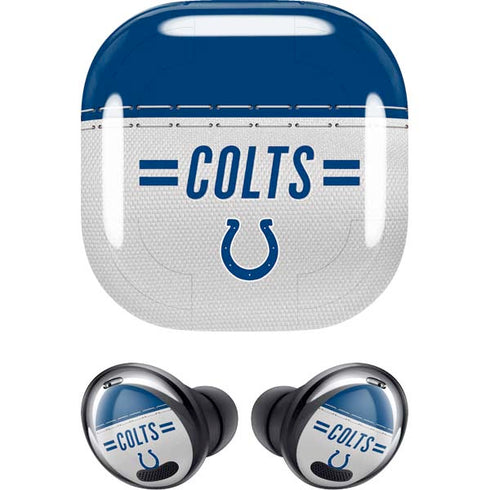 NFL Indianapolis Colts White Striped Galaxy Buds Pro Skin