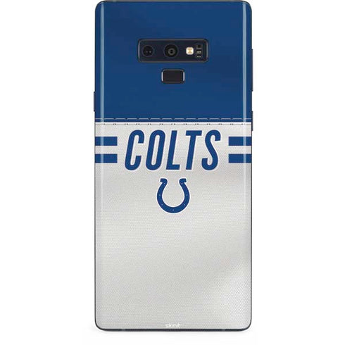 NFL Indianapolis Colts White Striped Galaxy Note 9 Skin