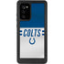 NFL Indianapolis Colts White Striped Galaxy Note20 5G Waterproof Case