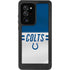 NFL Indianapolis Colts White Striped Galaxy Note20 Ultra 5G Waterproof Case
