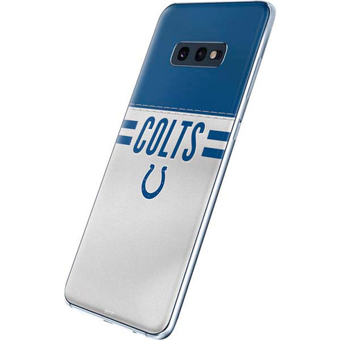 NFL Indianapolis Colts White Striped Galaxy S10e Skin