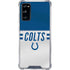 NFL Indianapolis Colts White Striped Galaxy S20 FE Clear Case