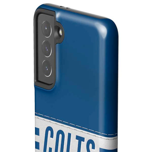 NFL Indianapolis Colts White Striped Galaxy S21 5G Pro Case
