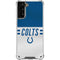 NFL Indianapolis Colts White Striped Galaxy S21 Plus 5G Clear Case