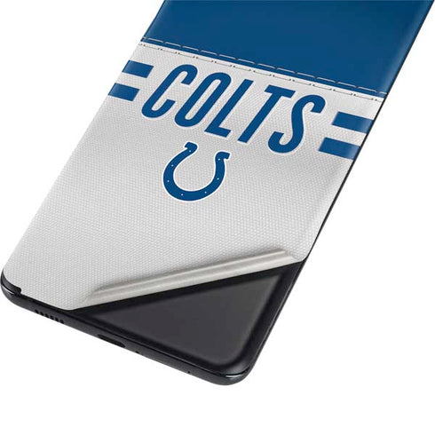 NFL Indianapolis Colts White Striped Galaxy S21 Plus 5G Skin