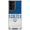 NFL Indianapolis Colts White Striped Galaxy S21 Ultra 5G Clear Case