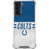 NFL Indianapolis Colts White Striped Galaxy S22 Clear Case