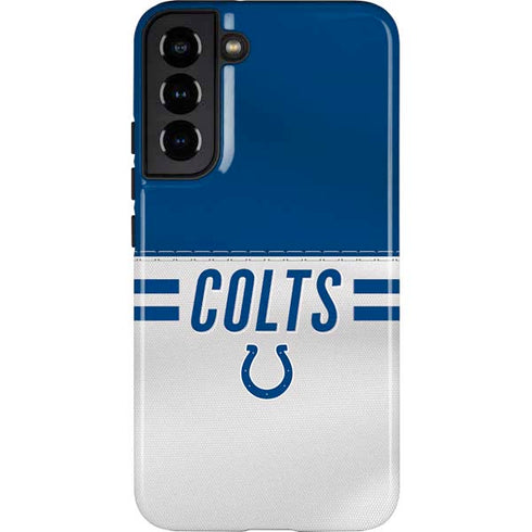 NFL Indianapolis Colts White Striped Galaxy S22 Plus Pro Case