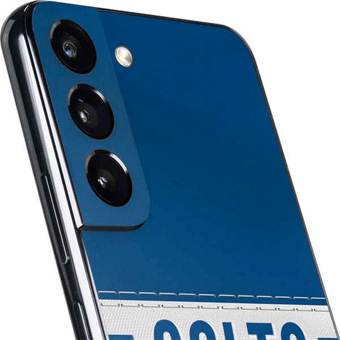 NFL Indianapolis Colts White Striped Galaxy S22 Plus Skin