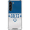 NFL Indianapolis Colts White Striped Galaxy S23 Clear Case