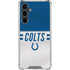 NFL Indianapolis Colts White Striped Galaxy S23 FE Clear Case