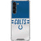 NFL Indianapolis Colts White Striped Galaxy S23 Plus Clear Case