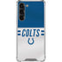 NFL Indianapolis Colts White Striped Galaxy S23 Plus Clear Case