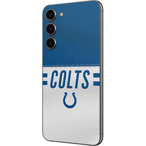 NFL Indianapolis Colts White Striped Galaxy S23 Plus Skin