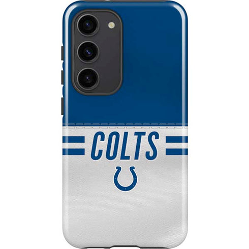 NFL Indianapolis Colts White Striped Galaxy S23 Pro Case