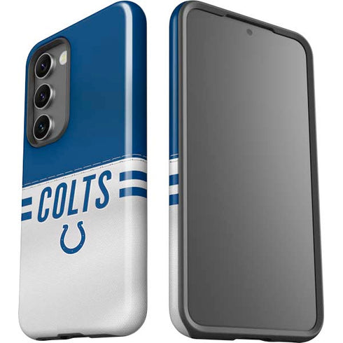NFL Indianapolis Colts White Striped Galaxy S23 Pro Case