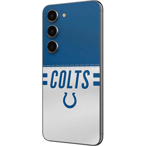NFL Indianapolis Colts White Striped Galaxy S23 Skin