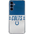 NFL Indianapolis Colts White Striped Galaxy S24 Clear Case