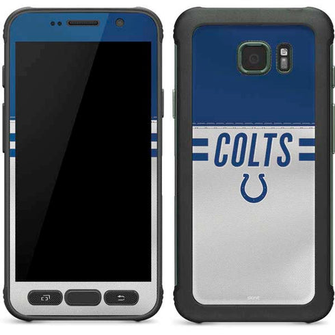 NFL Indianapolis Colts White Striped Galaxy S7 Active Skin