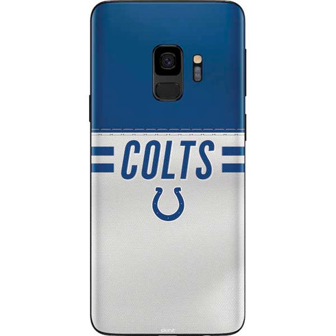 NFL Indianapolis Colts White Striped Galaxy S9 Skin