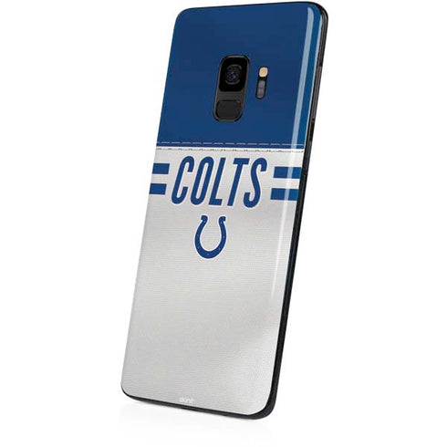 NFL Indianapolis Colts White Striped Galaxy S9 Skin