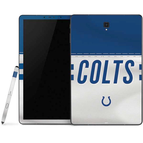 NFL Indianapolis Colts White Striped Samsung Galaxy Tab Skin