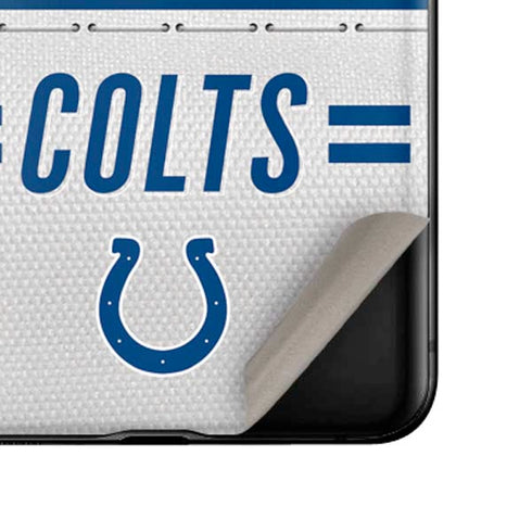 NFL Indianapolis Colts White Striped Galaxy Z Flip Skin