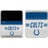 NFL Indianapolis Colts White Striped Galaxy Z Flip3 5G Skin