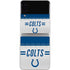 NFL Indianapolis Colts White Striped Galaxy Z Flip3 5G Skin