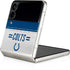 NFL Indianapolis Colts White Striped Galaxy Z Flip3 5G Skin