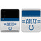NFL Indianapolis Colts White Striped Galaxy Z Flip4 5G Skin