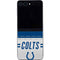 NFL Indianapolis Colts White Striped Galaxy Z Flip5 5G Skin