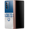 NFL Indianapolis Colts White Striped Galaxy Z Fold2 5G Skin