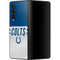 NFL Indianapolis Colts White Striped Galaxy Z Fold3 5G Skin