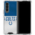 NFL Indianapolis Colts White Striped Galaxy Z Fold4 5G Clear Case