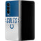 NFL Indianapolis Colts White Striped Galaxy Z Fold4 5G Skin
