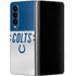 NFL Indianapolis Colts White Striped Galaxy Z Fold4 5G Skin