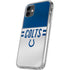 NFL Indianapolis Colts White Striped iPhone 11 Clear Case