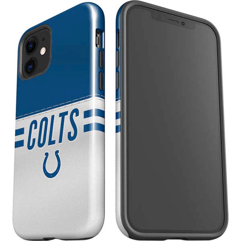 NFL Indianapolis Colts White Striped iPhone 12 Impact Case