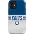 NFL Indianapolis Colts White Striped iPhone 12 Mini Impact Case