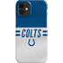 NFL Indianapolis Colts White Striped iPhone 12 Mini Lite Case