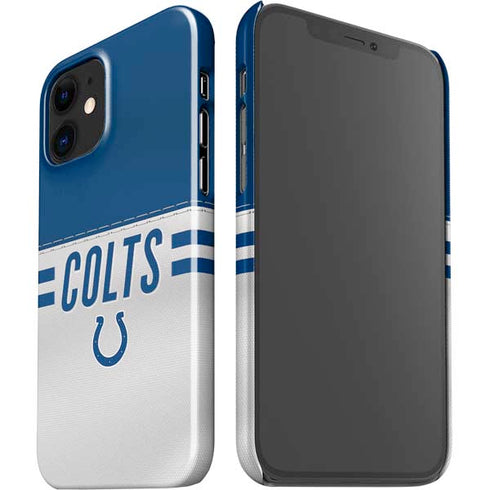 NFL Indianapolis Colts White Striped iPhone 12 Mini Lite Case