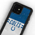 NFL Indianapolis Colts White Striped iPhone 12 Mini Waterproof Case