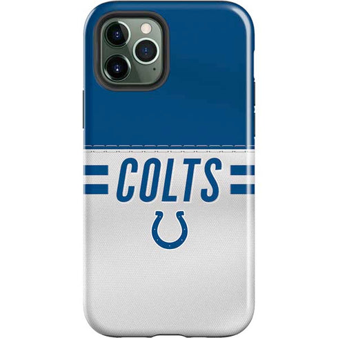 NFL Indianapolis Colts White Striped iPhone 12 Pro Impact Case